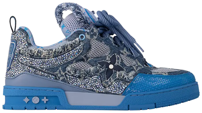 Swarovski x Louis Vuitton Skate Sneaker Blue Monogram