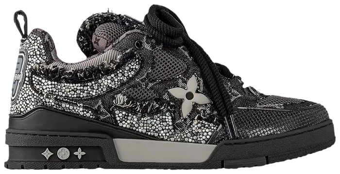 Louis Vuitton Skate Sneaker 'Black Swarovski Monogram