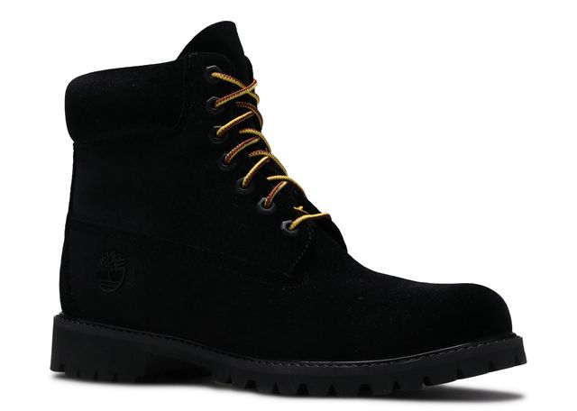 Timberland X OFF WHITE Velvet Boots 'Black'