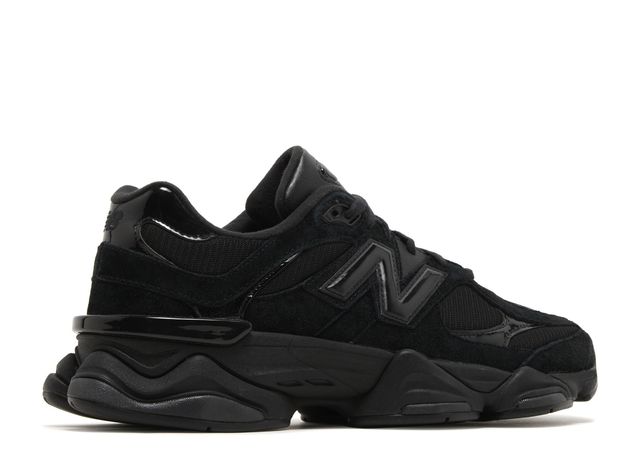 New Balance 9060 'Triple Black Suede Patent'