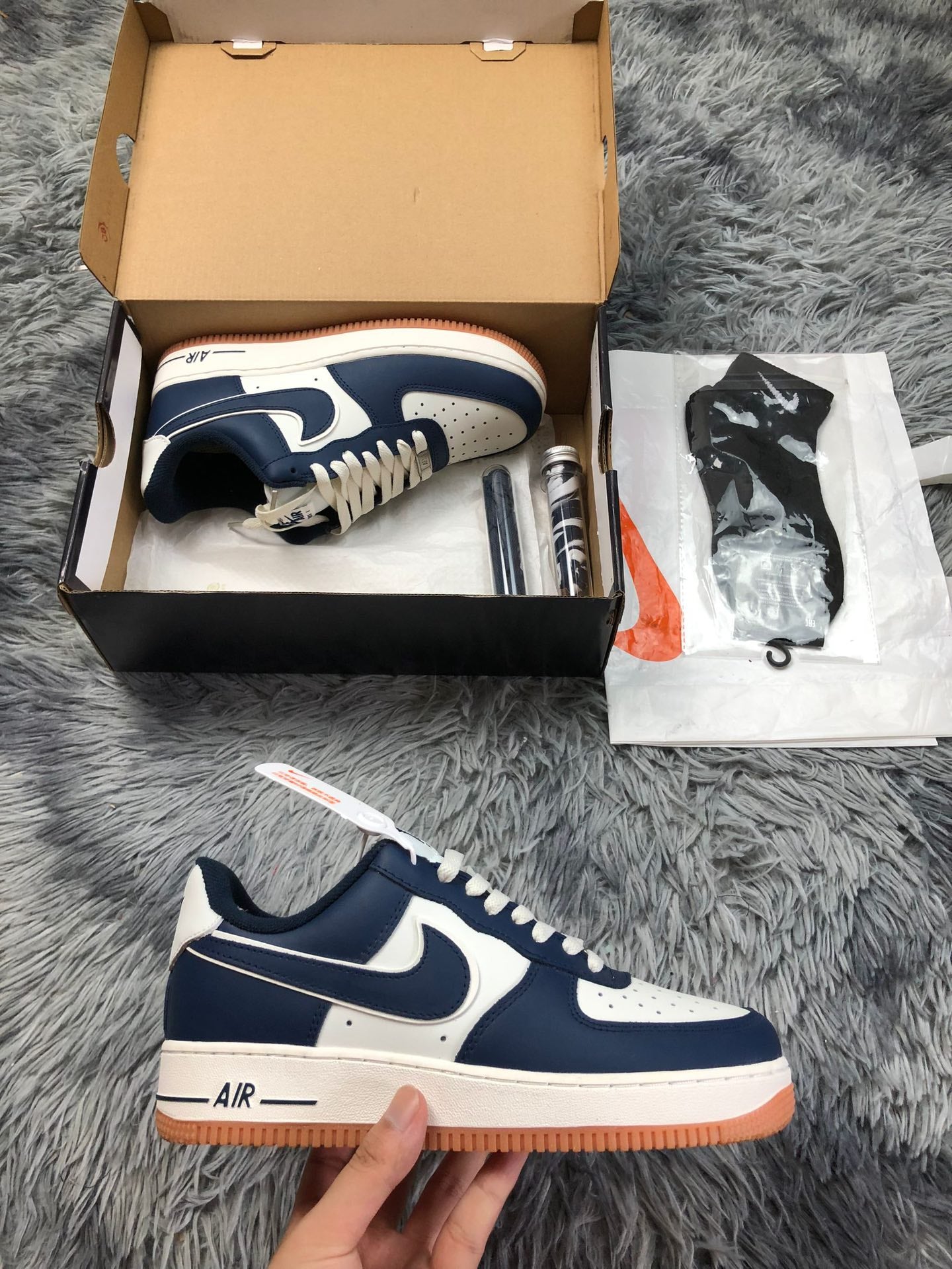 Nike Air Force 1 07 LV8 AF1 College Pack Midnight Navy